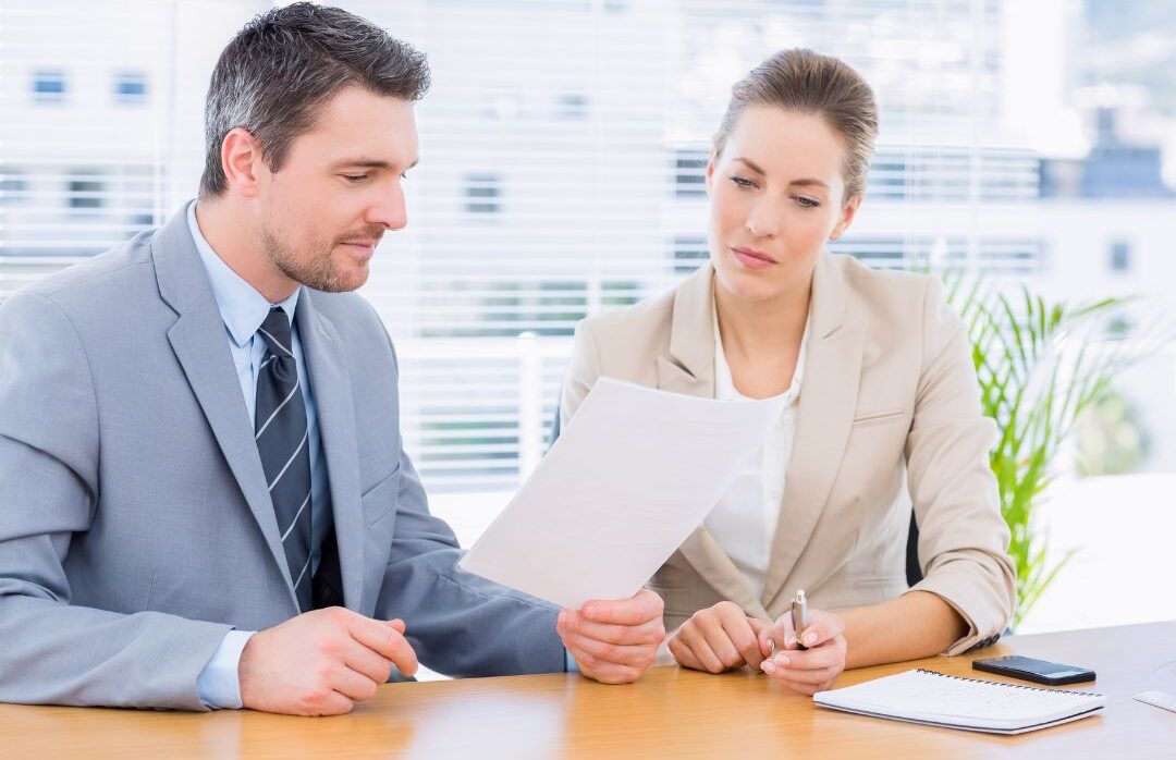 Recruiter conducting a candidate interview as the first impression of a startup.