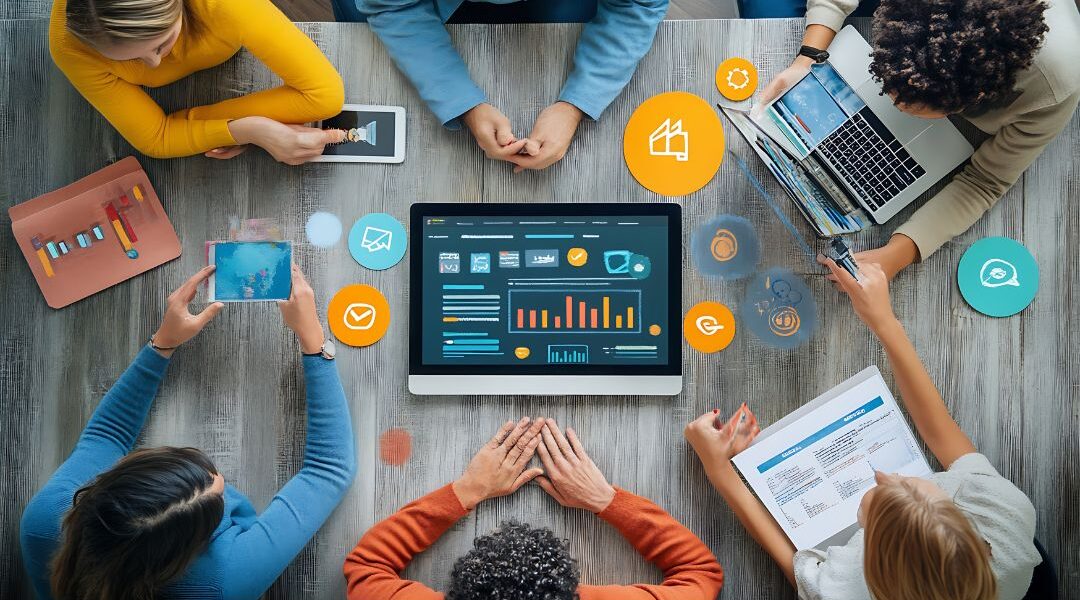 Hiring team using real time digital tools to streamline feedback and accelerate decision making.