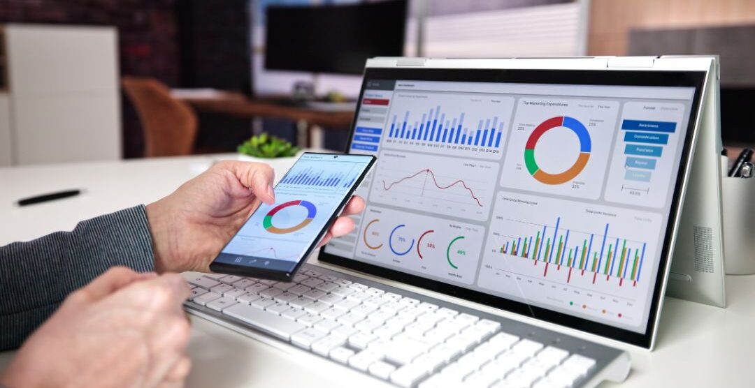 Analytics dashboard displaying performance metrics used to optimize recruiting conversion.