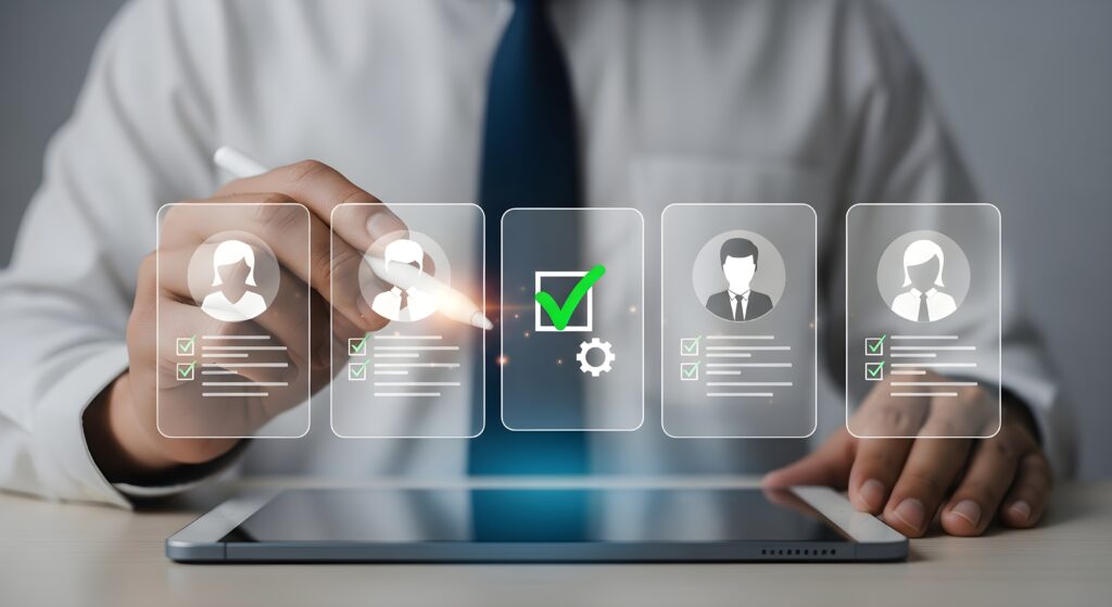 Efficient hiring process supported by strong recruiting relationships and established networks