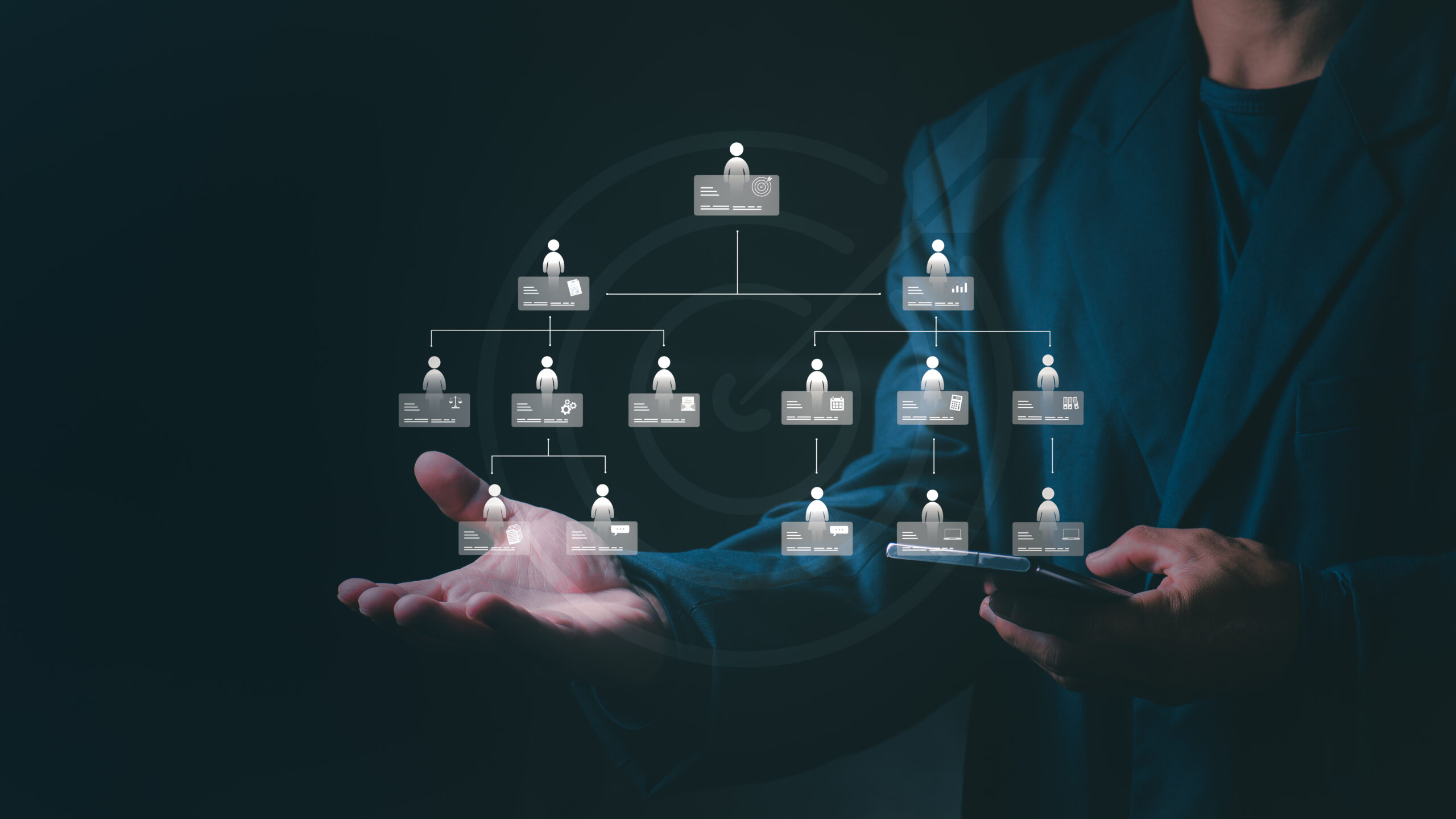 Job requisition workflow diagram showing stages from approval to hire
